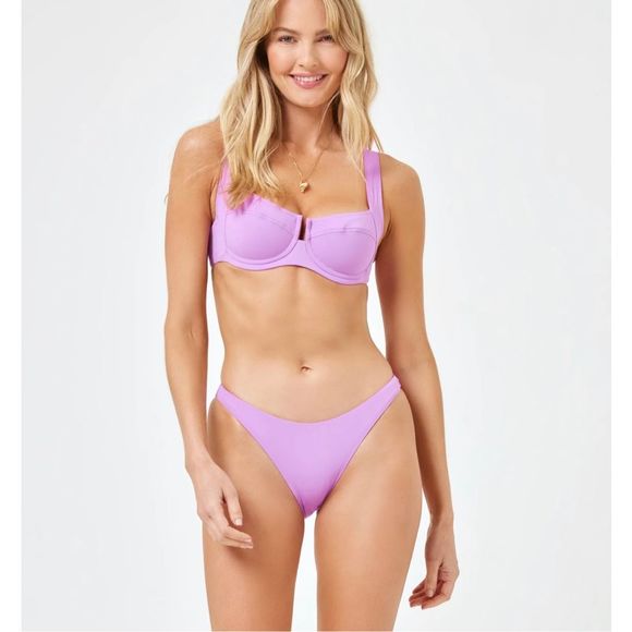 L*Space Camacho Bikini Bottom Jewel Size L - Picture 3 of 9